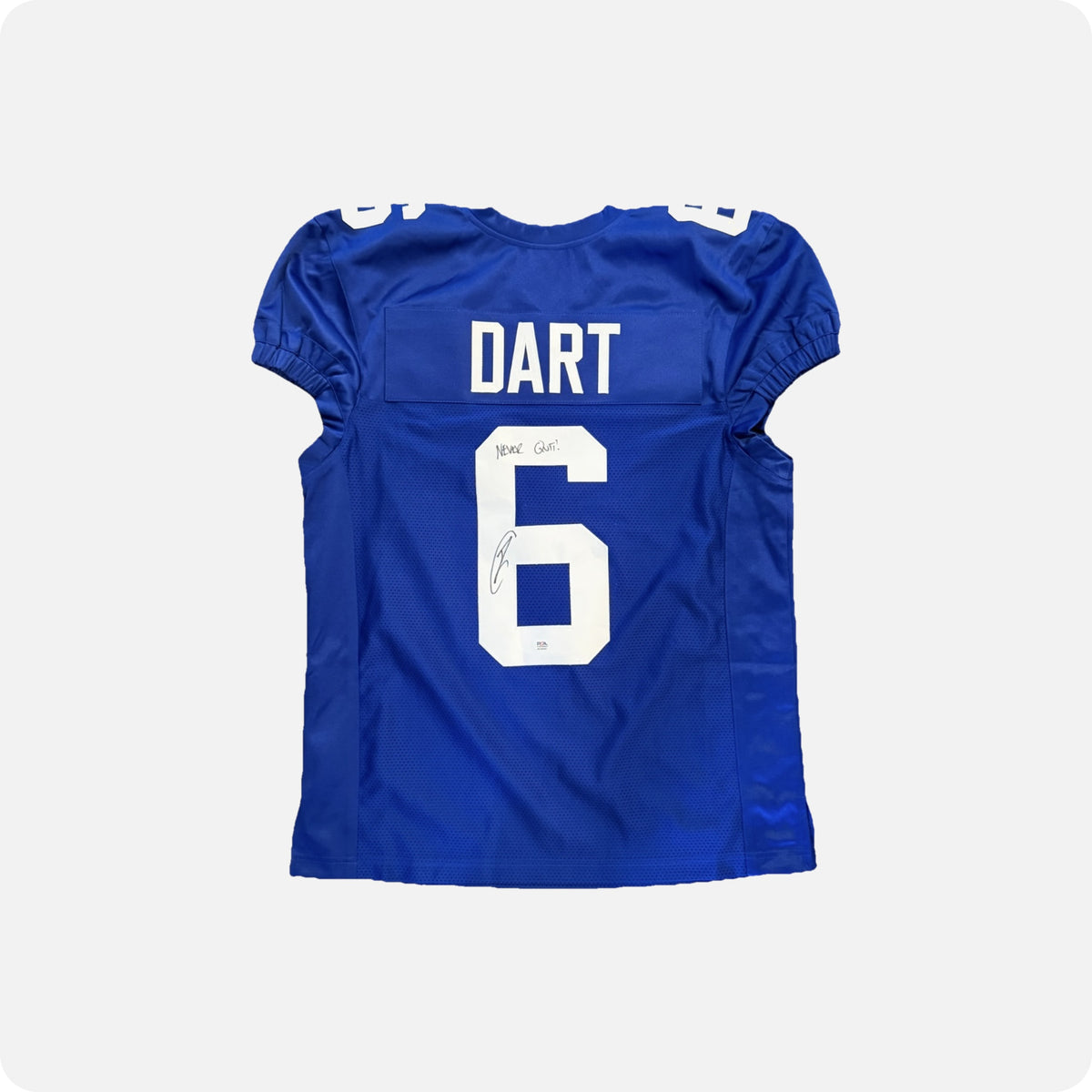 Robert O'Neill Signed Jaxson Dart SEAL Team 6 Giants Jersey — 6