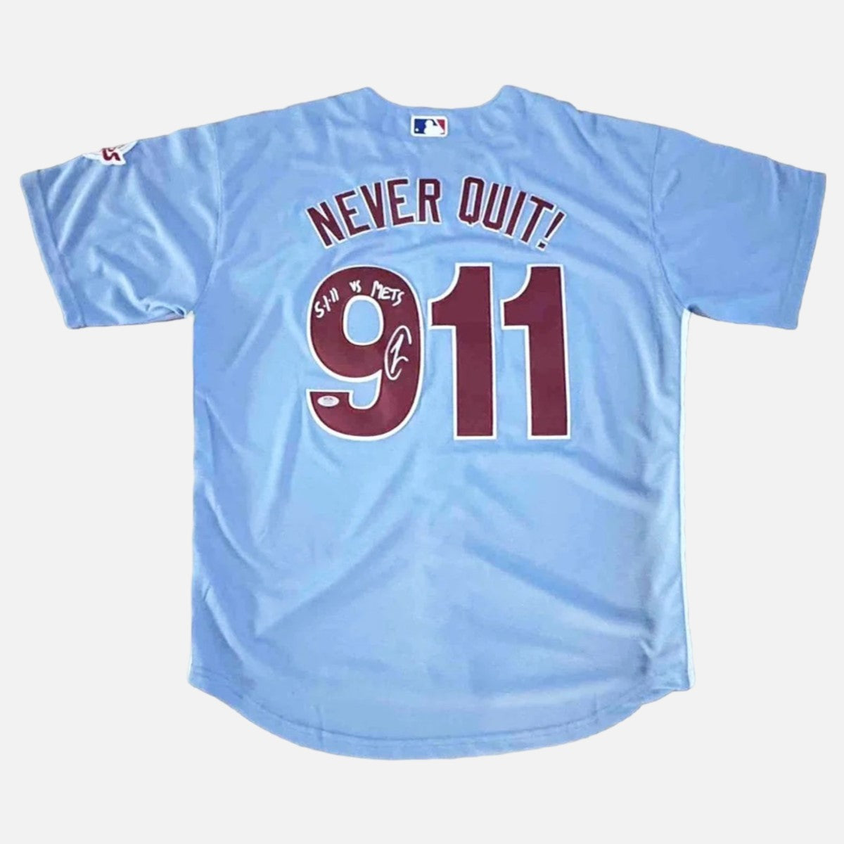 Robert O'Neill Signed Philadelphia Phillies OBL 5/1/11 Death Game Announcement Jersey