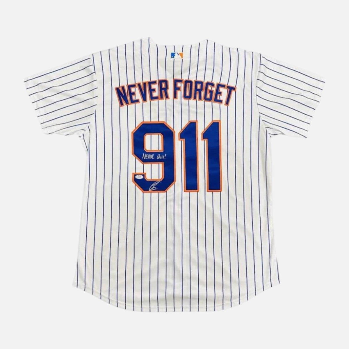Robert O'Neill Signed New York Mets "Never Forget" 9/11 Jersey