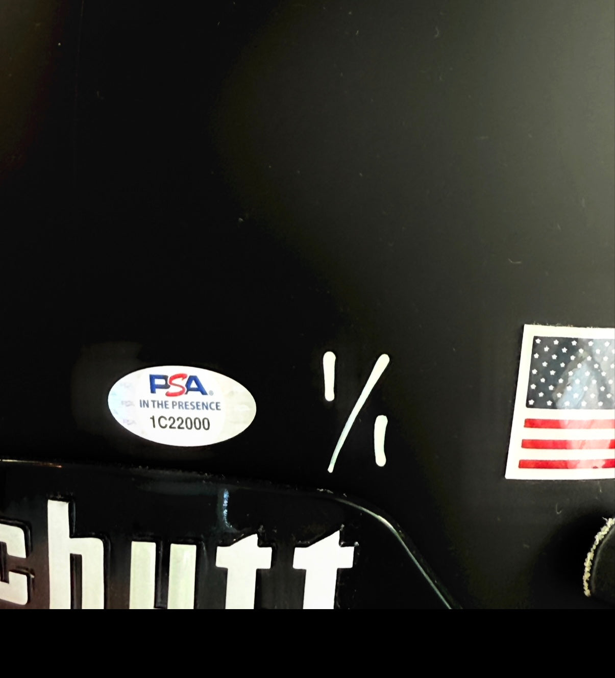 Robert O'Neill Signed 1/1 "OBL" Full Size Helmet w/Extensive Inscription (SENSITIVE PARTS OF IMAGE HAVE BEEN TEMPORARILY BLURRED OUT)