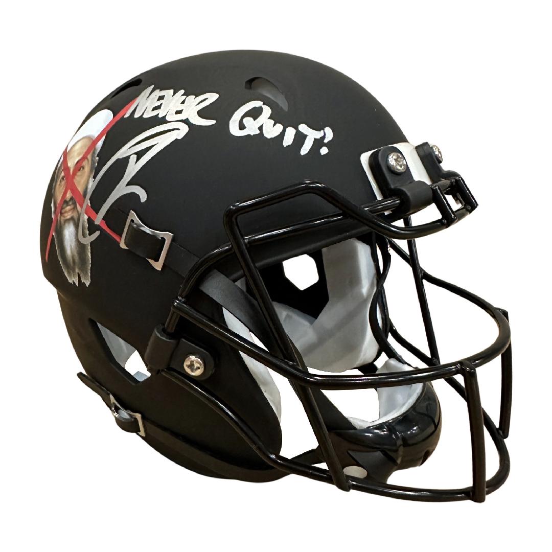 Robert O’Neill Signed “OBL” Mini Helmet (SENSITIVE PARTS OF IMAGE HAVE BEEN TEMPORARILY BLURRED OUT)