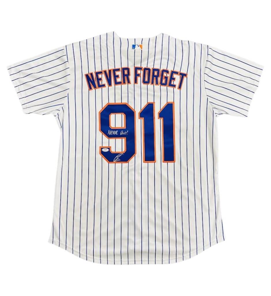 Robert O'Neill Signed New York Mets "Never Forget" 9/11 Jersey