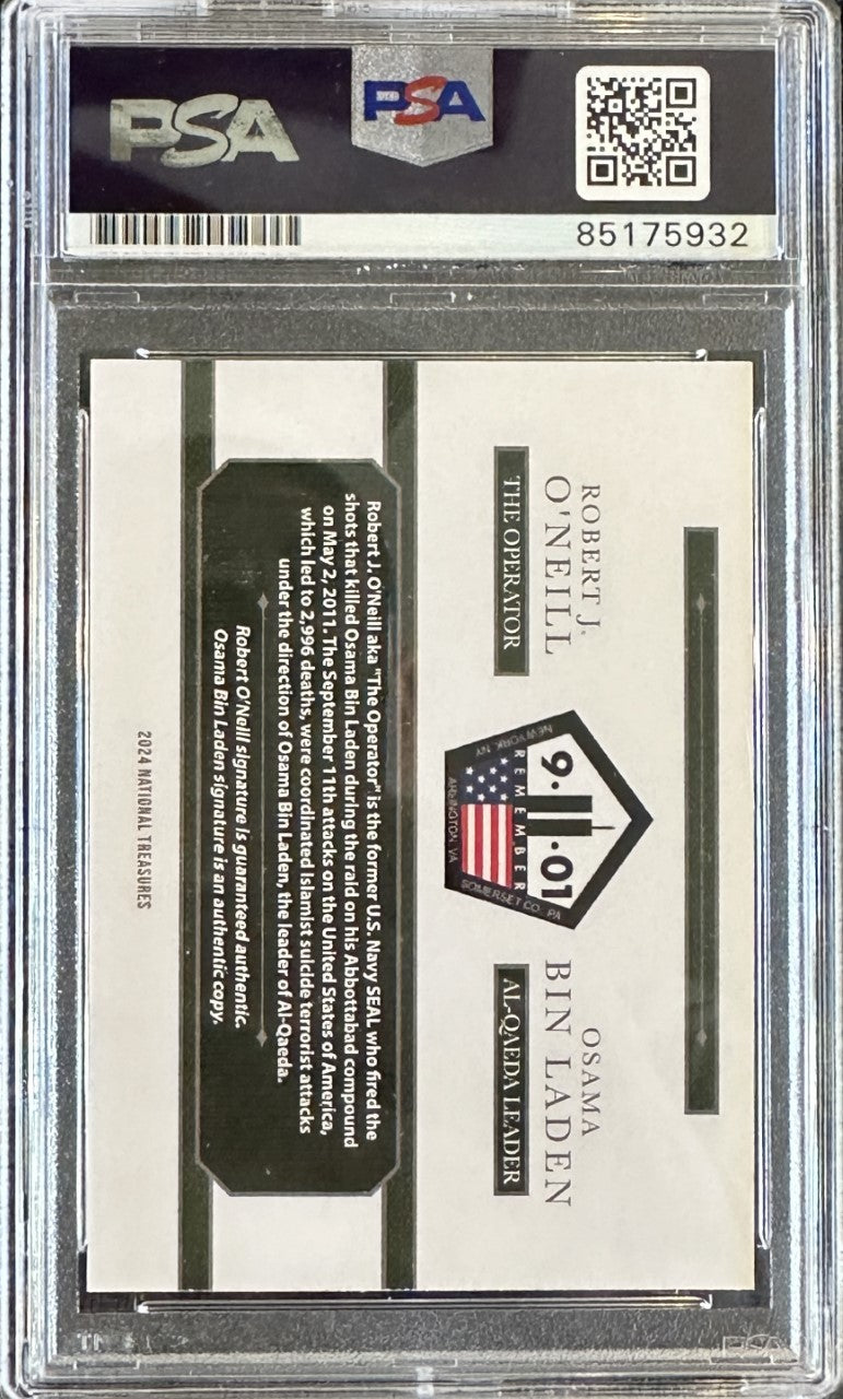 Robert O'Neill/OBL Signed Limited Edition /911 National Treasures Dual Card