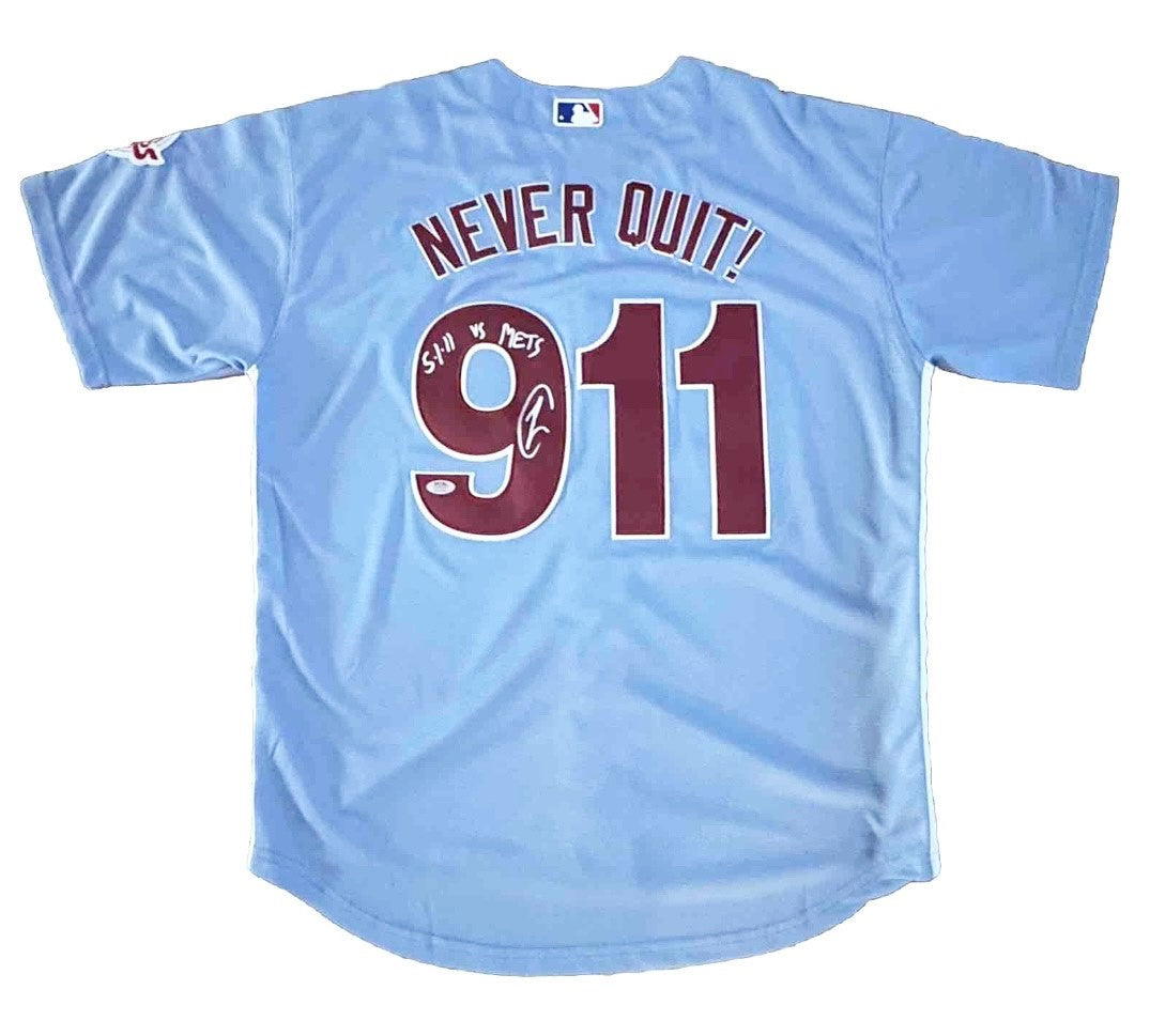 Robert O'Neill Signed Philadelphia Phillies OBL 5/1/11 Death Game Announcement Jersey