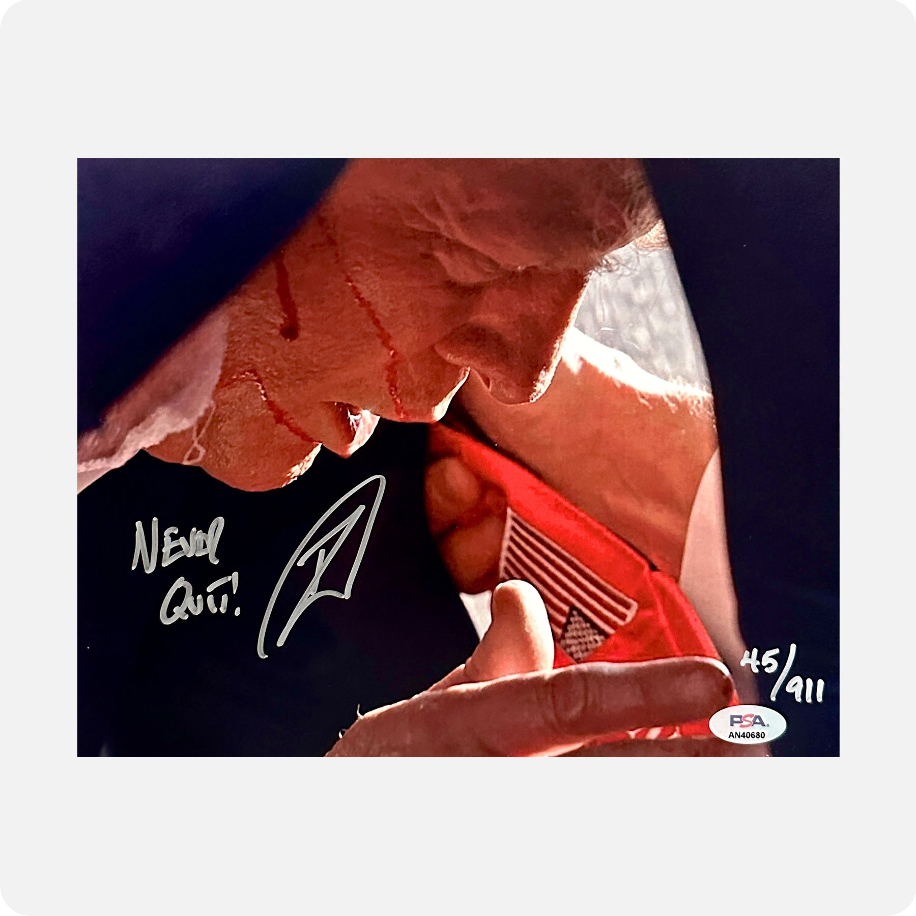 Robert O'Neill Signed Limited Edition /911 Donald Trump "Assassination Attempt" 8x10 Photo