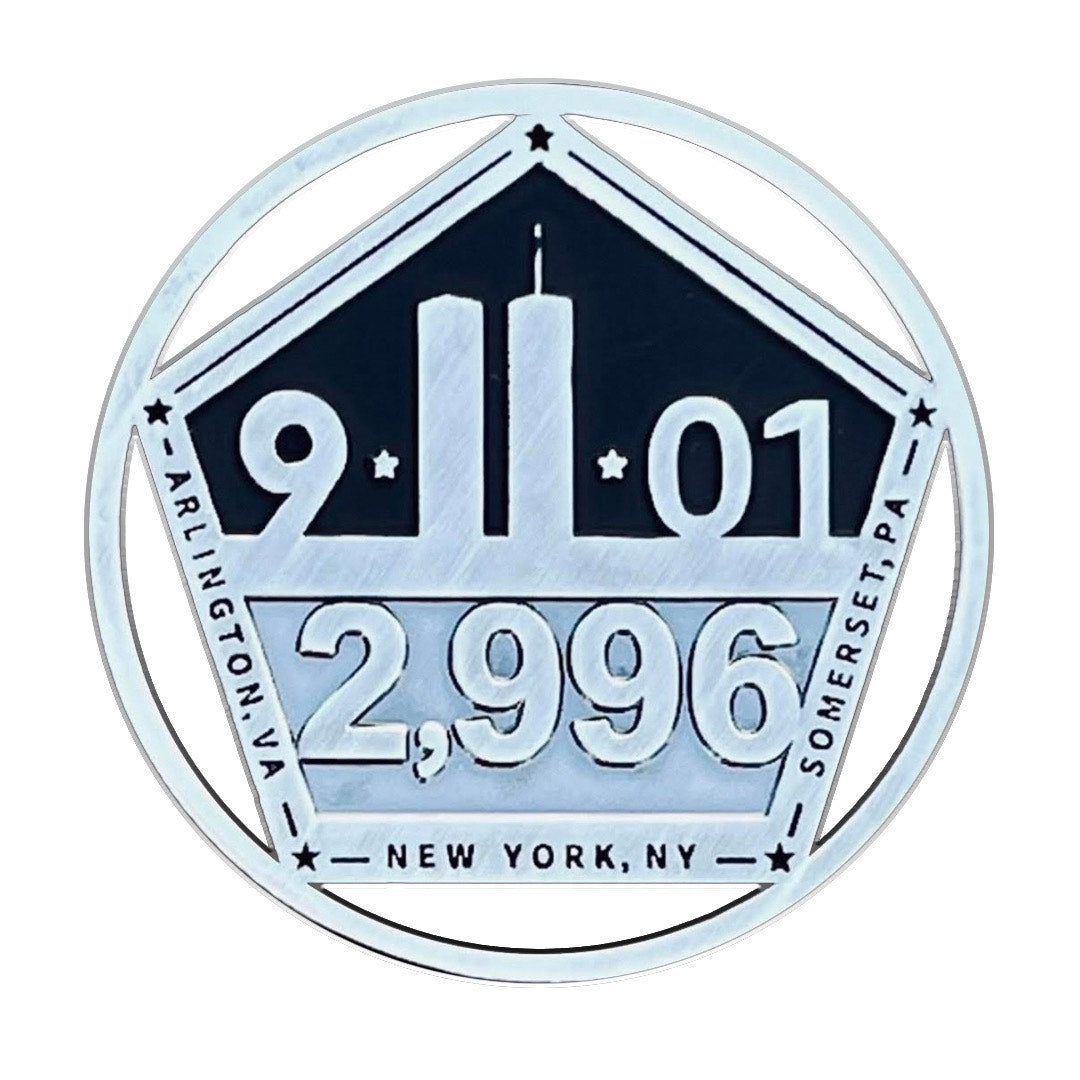 September 11th LE/911 "Lost In Attack" Challenge Coin