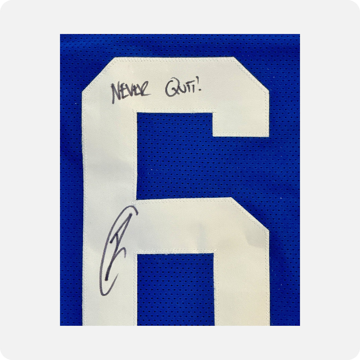 Robert O'Neill Signed Jaxson Dart SEAL Team 6 Giants Jersey — 8