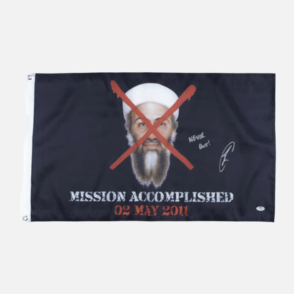 Robert O'Neill Signed "Mission Accomplished" 18x30" Flag