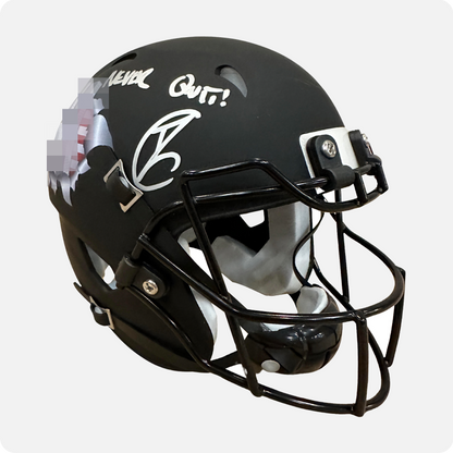 Robert O’Neill Signed “Twin Towers Tribute” Mini Helmet (SENSITIVE PARTS OF IMAGE HAVE BEEN TEMPORARILY BLURRED OUT)