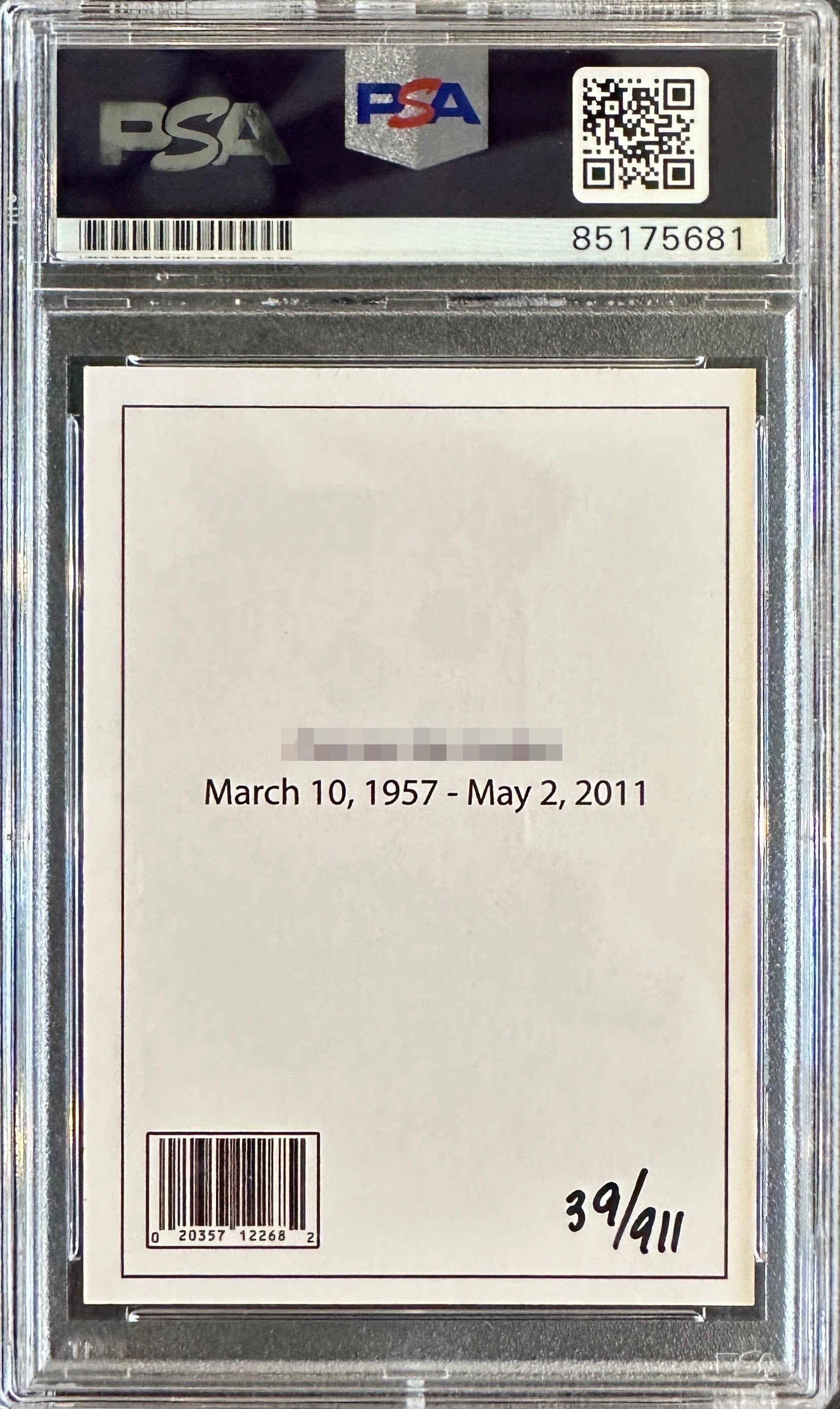 Robert O’Neill Signed Limited Edition /911 “ROT IN HELL” New York Daily News Cover Trading Card (SENSITIVE PARTS OF IMAGE HAVE BEEN TEMPORARILY BLURRED OUT)