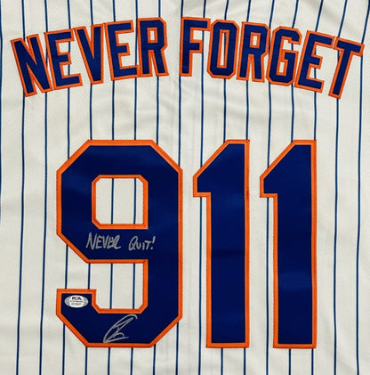 Robert O'Neill Signed New York Mets "Never Forget" 9/11 Jersey