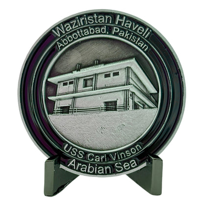 OBL LE/911 "Operation Neptune's Spear" Challenge Coin (SENSITIVE BBC PARTS OF IMAGE HAVE BEEN TEMPORARILY BLURRED OUT)