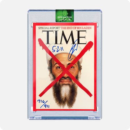 Robert O'Neill Signed Limited Edition /911 TIME Magazine Card