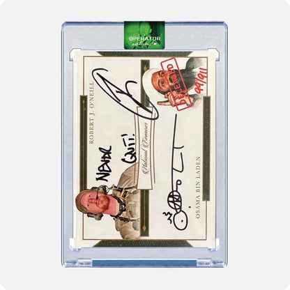 Robert O'Neill/Osama Bin Laden Signed Limited Edition /911 National Treasures Card