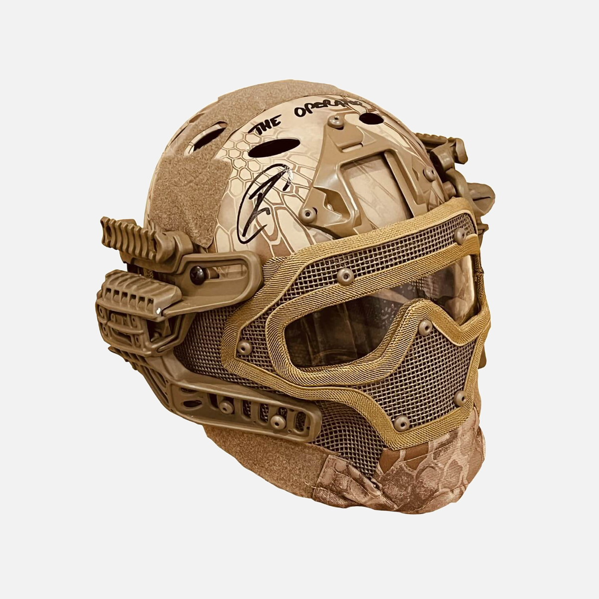 Robert O'Neill Signed U.S. Navy SEAL Desert Python Tactical Bump Helmet